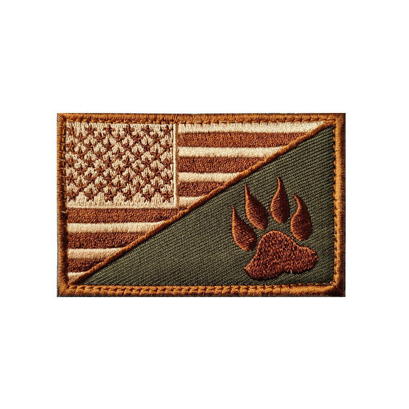 K9 Military Dog Rescue Dog Embroidered Velcro Badge
