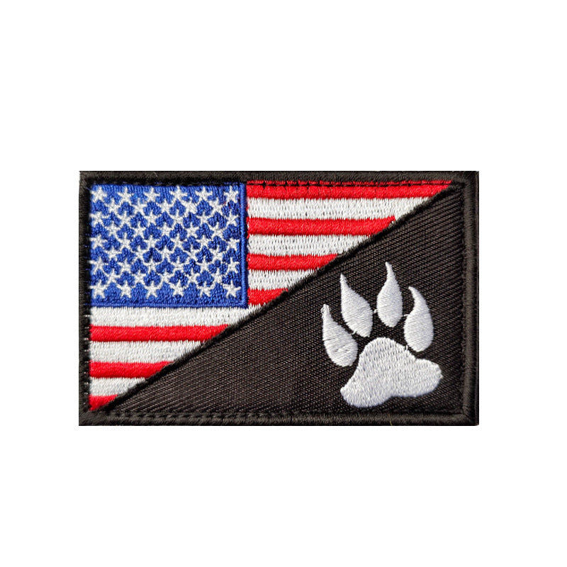 K9 Military Dog Rescue Dog Embroidered Velcro Badge