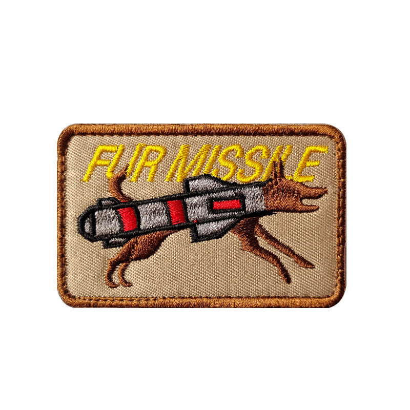 K9 Military Dog Rescue Dog Embroidered Velcro Badge