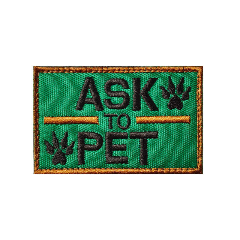 K9 Military Dog Rescue Dog Embroidered Velcro Badge