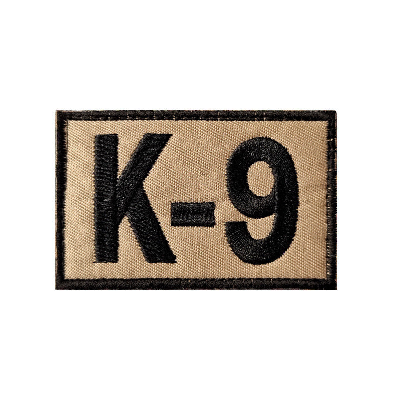 K9 Military Dog Rescue Dog Embroidered Velcro Badge