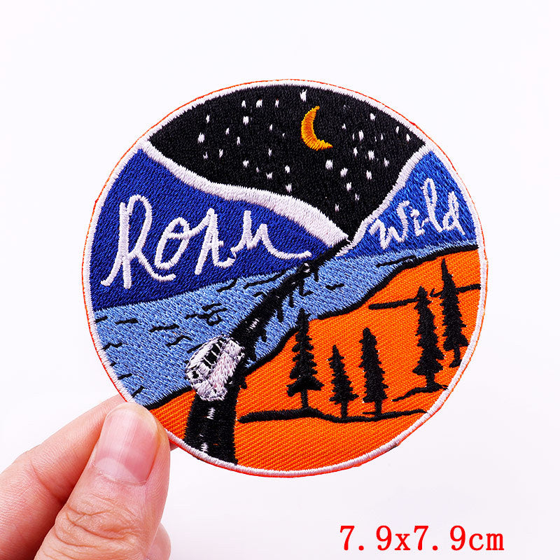 Iron On Patches DIY Outdoor Travel Embroidered Patches