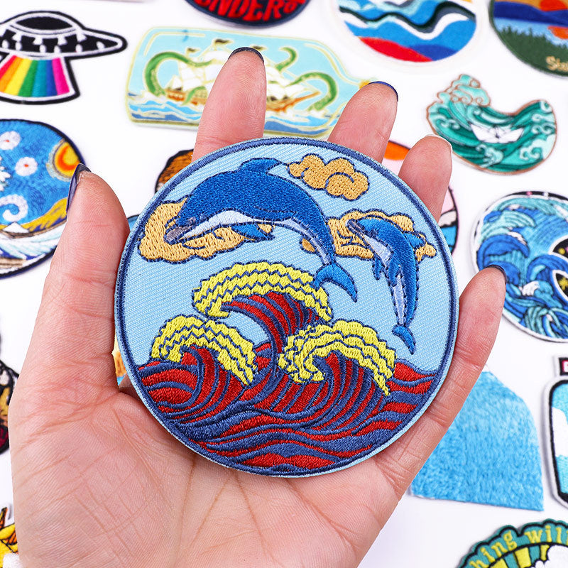 Iron On Patches DIY Outdoor Travel Embroidered Patches