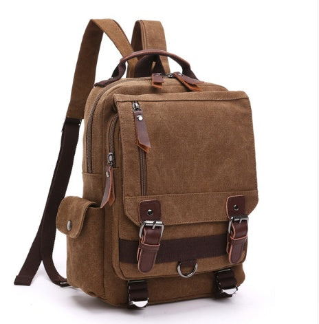 Fashion canvas outdoor travel backpack