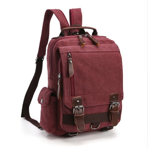Fashion canvas outdoor travel backpack