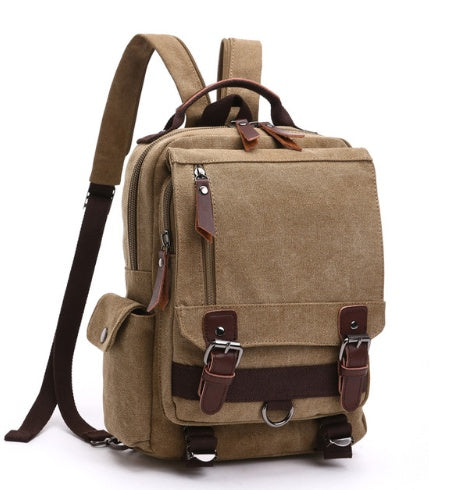 Fashion canvas outdoor travel backpack