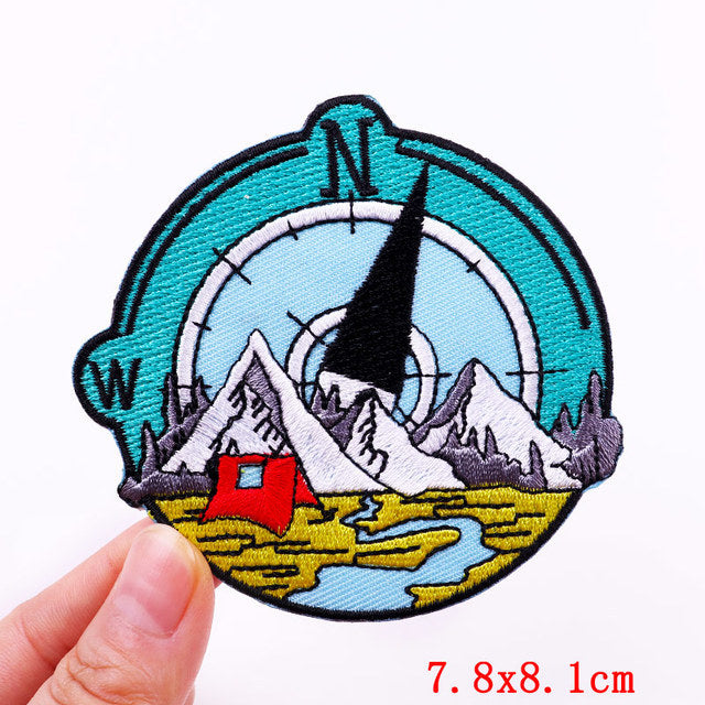 Iron On Patches DIY Outdoor Travel Embroidered Patches